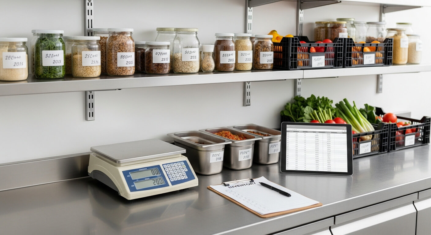 Restaurant inventory management with bulk product control