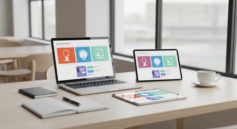 Cafe management accounting accessible on multiple devices